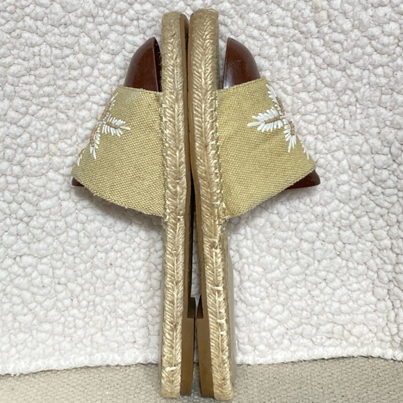 Jewel Badgley Mischka Womens Tan Embroidered/Beaded Espadrille Sandals Size US 8 - Picture 6 of 11